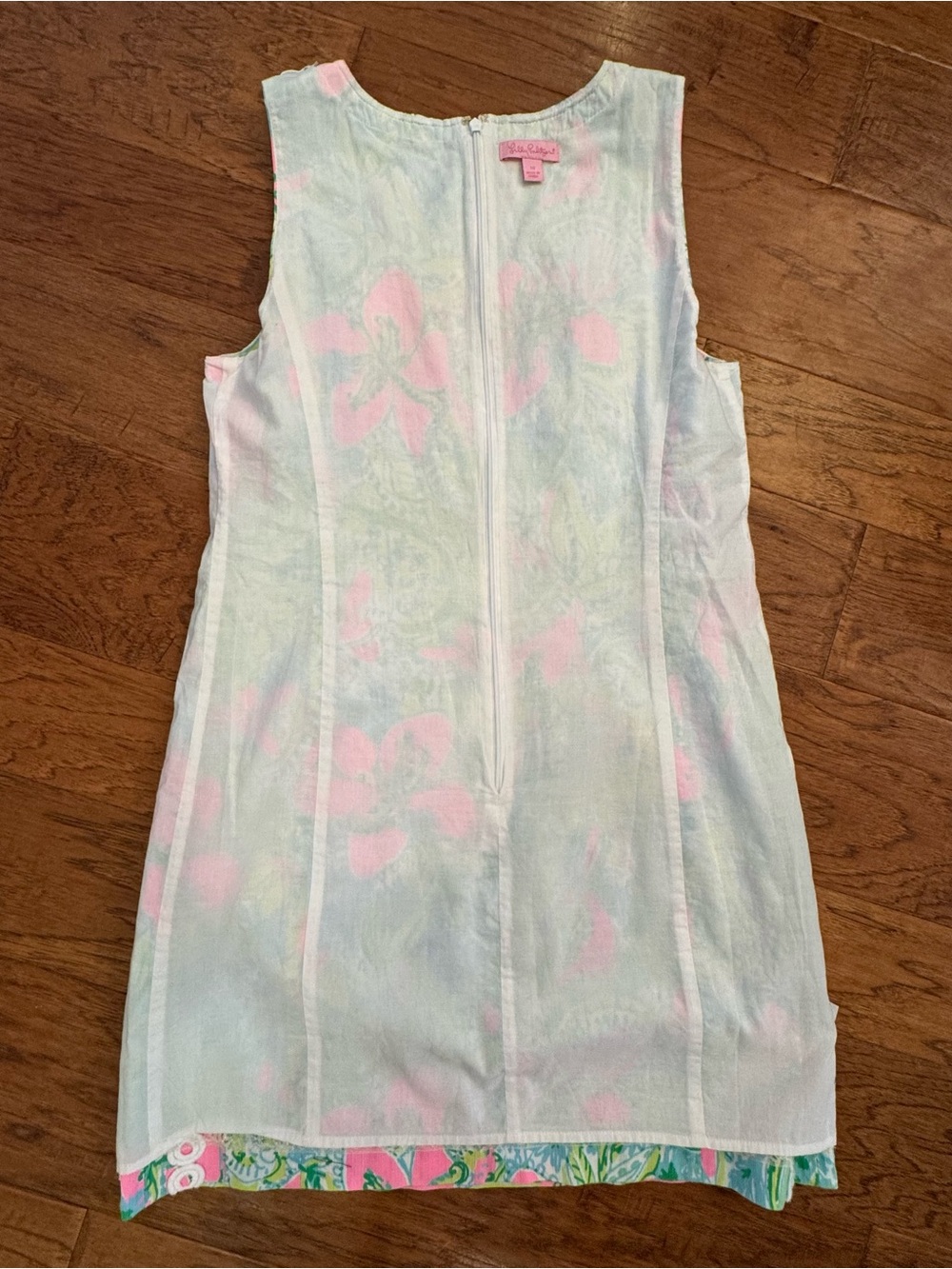 Lilly Pulitzer Mila Coconut Jungle Floral Lace Trim Shift Dress Sz 10 - Picture 13 of 16